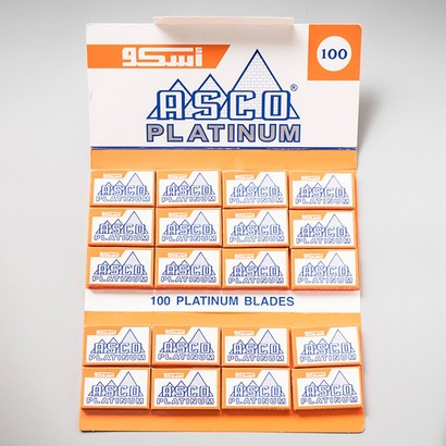 아스코 플래티늄 면도날 일회용면도날 100개