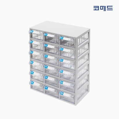 코메드 D-507 멀티박스 18칸 투명서랍장