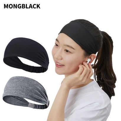 몽블랙 스포츠 쿨 헤어밴드 땀흡수 머리띠 테니스 ST4