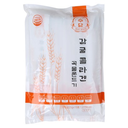 수담 감귤 콜라겐 곡물쫀드기 저분자 피쉬콜라겐 국산곡물 제주감귤