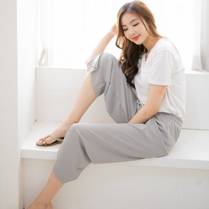 여름 골지 통바지 쿨바지 주름 와이드팬츠 여자팬츠 리뷰후기