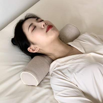 집콕 거북목 일자목 목디스크 누비 경추목베개