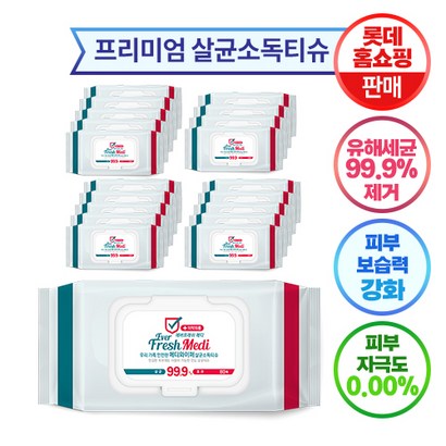 에버프레쉬 메디 프리미엄 살균 손소독 물티슈 보습강화 캡형 리뷰 후기