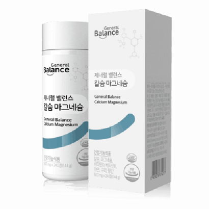 지쿱 제너럴 밸런스 칼슘 마그네슘 240정 비타민D