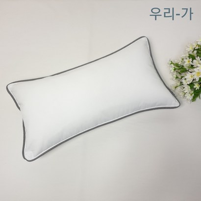 우리가 수제 순면 60수 고밀도 바이오워싱면삥 누빔솜덧댄 유아 편백 메밀 베개커버 25x45