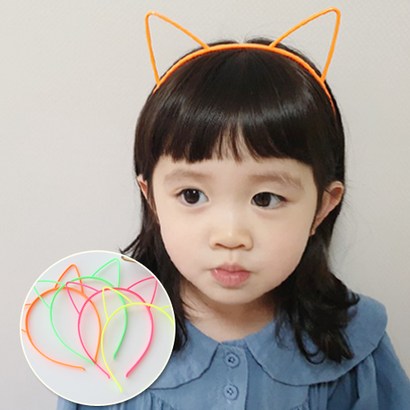 공주마마 네온캔디캣머리띠