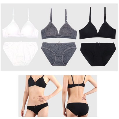 Pink basic 무빙노와이어 브라팬티 2차 3세트 리뷰후기