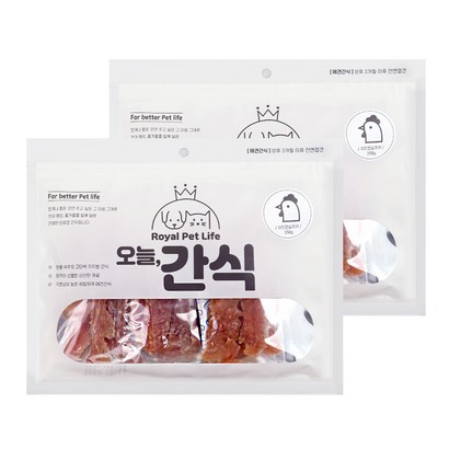 로얄펫라이프 반려견 오늘간식 치킨안심져키