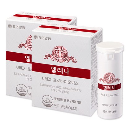 4개월분 유한양행 엘레나 여성 유산균