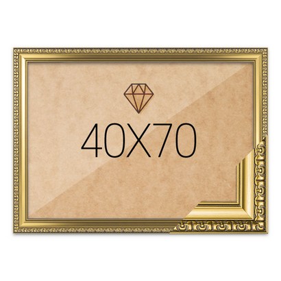 보석십자수액자 40x70 고급형 댄디골드