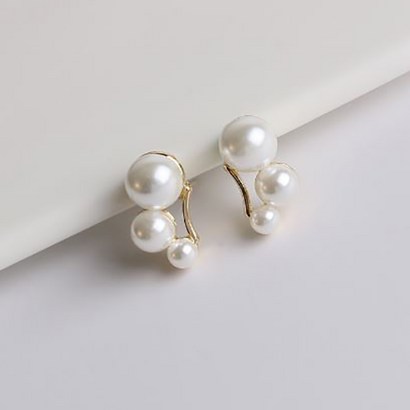 화이티오 펄 이어링_whiteo ear earin 14K atin