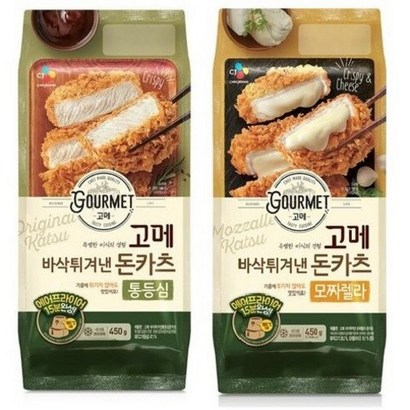 CJ 고메 바삭튀겨낸 돈카츠 통등심모짜렐라 리뷰후기