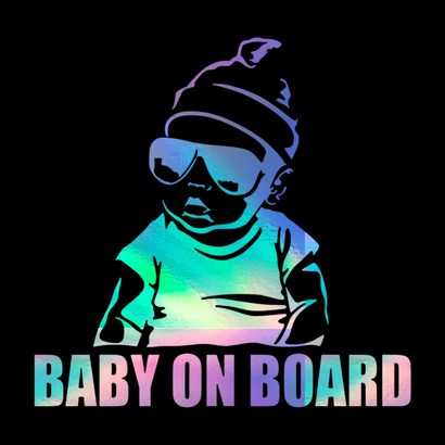 BABY ON BOARD 자동차 오프로드 SUV 캠핑 포인트 스티커
