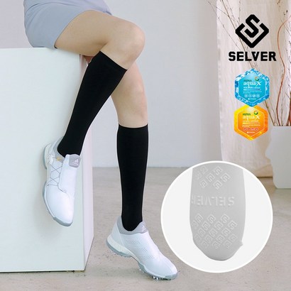 SELVER 여성 골프 논슬립 국산 니삭스 반스타킹 자외선차단 슬림 3개구매시개증정 리뷰후기