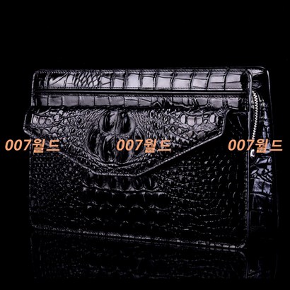 B2225 천연악어가죽 남성 파우치 클러치 가방 맥스백