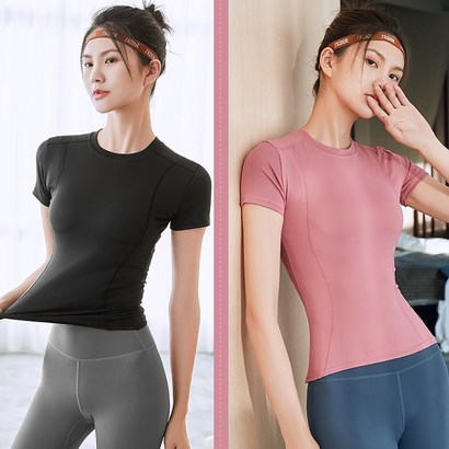 코마드 요가 필라테스 반팔 티셔츠 2개