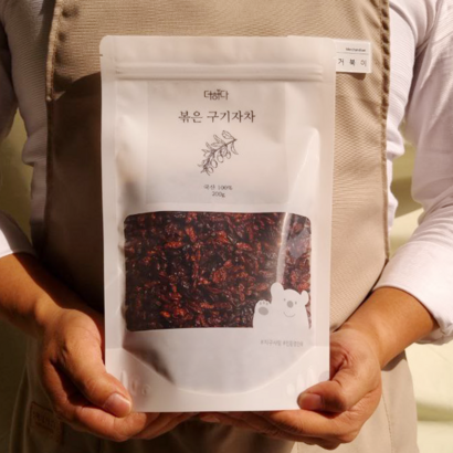 깨끗하게 관리하고 저온으로 볶아낸 더하다 볶은 구기자차 국산 국내산
