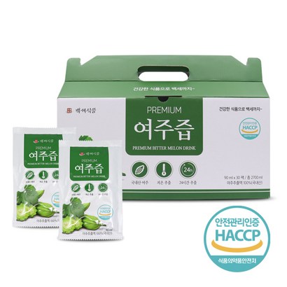 프리미엄 여주즙 국내산 30포 HACC 인증제품