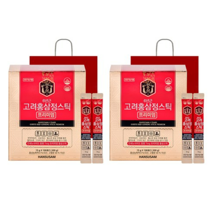 한수삼 6년근 고려홍삼정스틱 프리미엄 200포 쇼핑백 리뷰후기