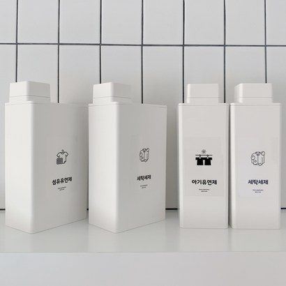 살림공간 다용도 세탁세제통 - 라벨증정