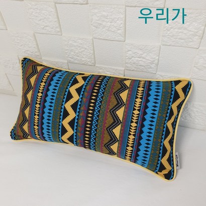 우리가 수제 순면 지그재그삥 누빔솜덧댐 유아 편백 메밀 베개커버20x40