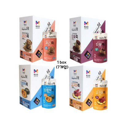 목우촌 FIT 짜먹는 죽 1box 귀리/단팥/고구마/단박 리뷰후기