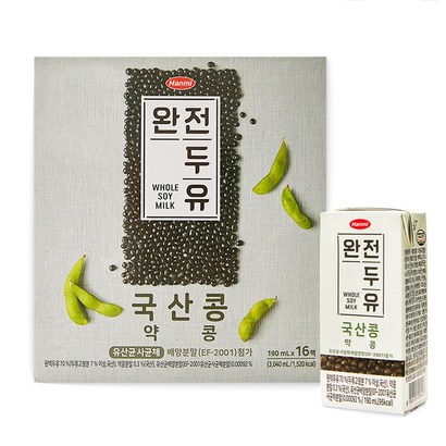 한미 완전두유 NEW 유산균 국산콩 약콩 두유 x 아기두유 리뷰후기