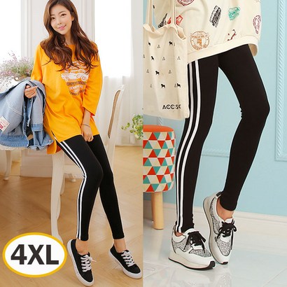 제이피플 여성용 CO-39이선레깅스 밴딩 두줄 이선 레깅스 타이즈 빅사이즈