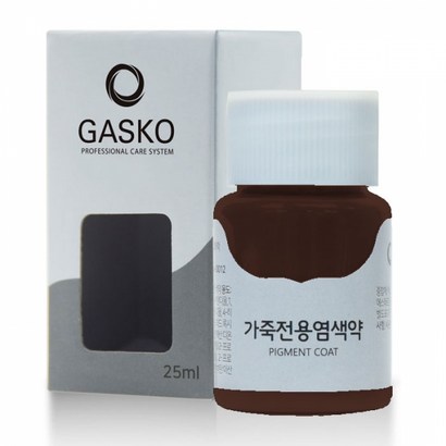 가스코 가죽전용염색약 소파 카시트 스니커즈 다크 브라운