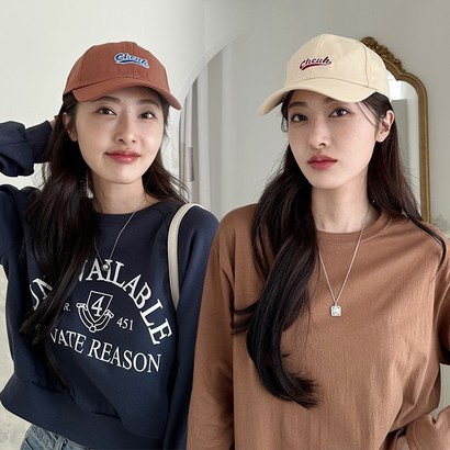 주디앤 남녀공용 티드 볼캡 야구 모자