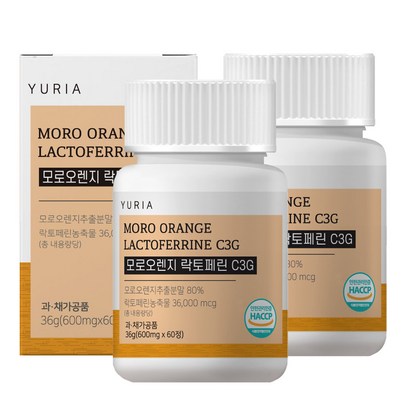 유리아 모로 오렌지 락토페린 C 60정