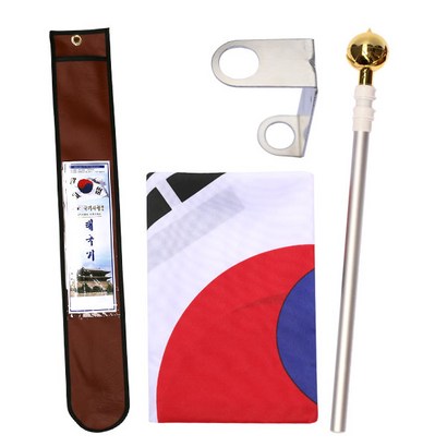 국내산 태극기 알루미늄 3단 4종 K301ZS009