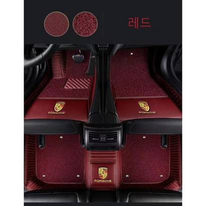 명카 포르쉐 바닥매트 6D 코일매트 가죽방수 바닥발판 차매트 바닥매트 카매트 바닥발판 발매트 차깔판