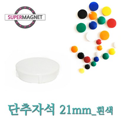 메모자석 단추 칼라 메모홀더 교구자석
