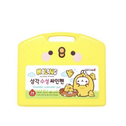 팝콘팬시 몰랑 케이스 삼각 수성 싸인펜