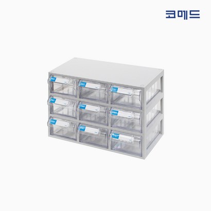 코메드 D-504 멀티박스 9칸 투명서랍장
