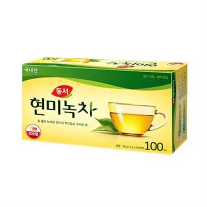 동서 현미녹차 티백
