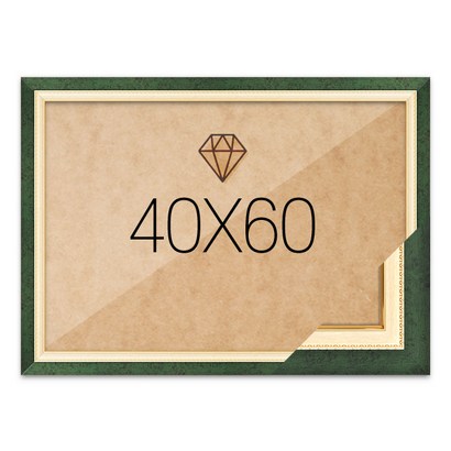 보석십자수액자 40x60 고급형 수지 그린