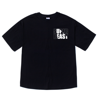 슈퍼비스트 기능성오버핏반팔 사계절화이트블랙 SUERBEAST OVERFIT SHORT SEEVE