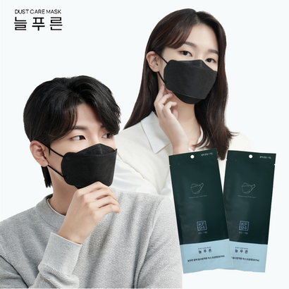 늘푸른 황사방역용 마스크 블랙 리뷰후기