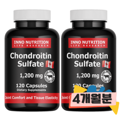 이노뉴트리션 소연골 콘드로이친 2병 캐나다 식약처인증 관절영양제 분말 콘드로이틴