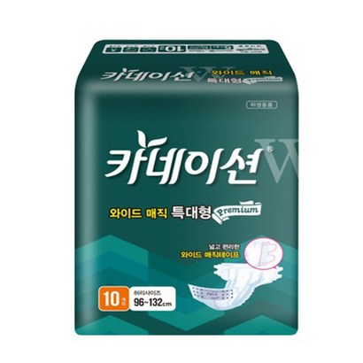 카네이션 성인용기저귀 프리미엄 와이드매직 특대형 10매X 각 1박스