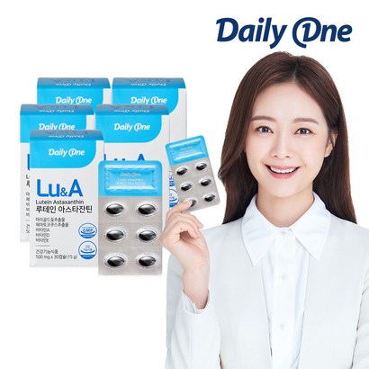 데일리원 전소민 루테인 아스타잔틴 5중 기능성 영양제 온가족 눈건강 비타민A 30캡슐