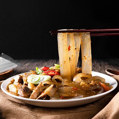 국내생산 불리지 않고 바로먹는 생생 납작당면 납작면