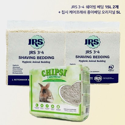 JRS 햄스터 베딩 믹스킷트 먼지없는베딩 15L*2개종이베딩 오리지널 5L 리뷰후기