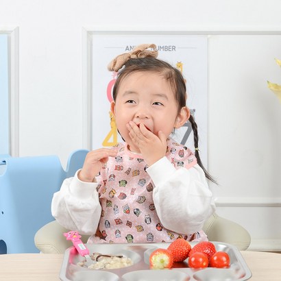 ENDESS 자기주도 아기 이유식 유아식 방수 턱받이 7종
