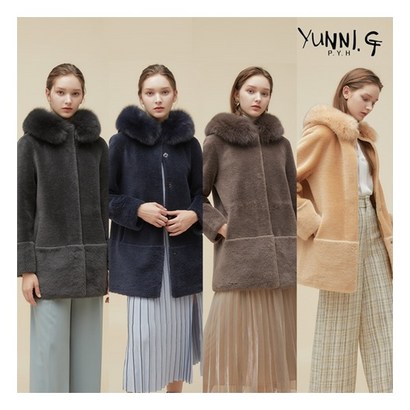 YunniG 주산 양모 사가폭스 후드코트 리뷰후기