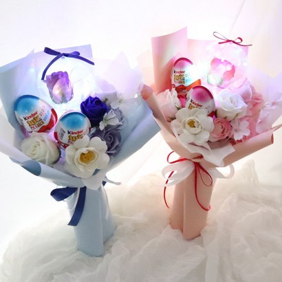라온꽃방 킨더조이꽃다발 요술봉 비누꽃다발 유치원 졸업식꽃다발 재롱잔치 생일 꽃다발 리뷰후기