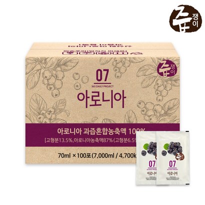 즙쟁이 아로니아즙 100포 실속구성