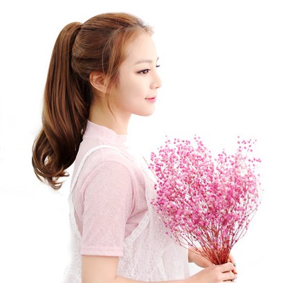 고운머리 묶음머리 집게가발 루즈웨이브 테일 포니테일 가발 리뷰후기